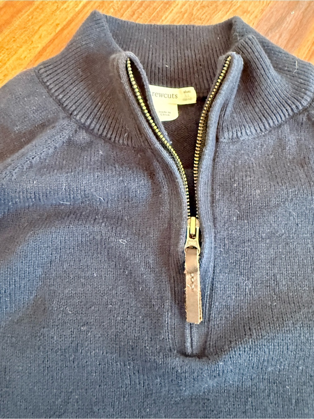 Crewcuts Navy Half-Zip Pullover Sweater sz 12-14 0008 - Picture 2 of 7